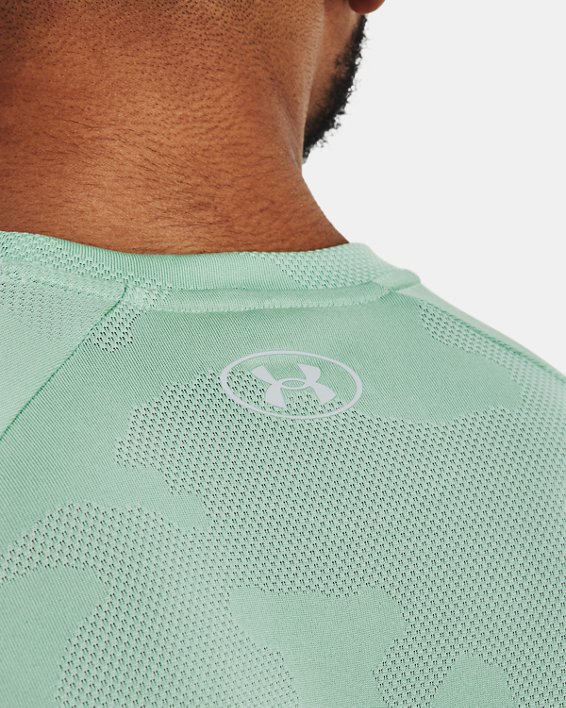 Men's UA Velocity Jacquard Short Sleeve, Green, pdpMainDesktop image number 3